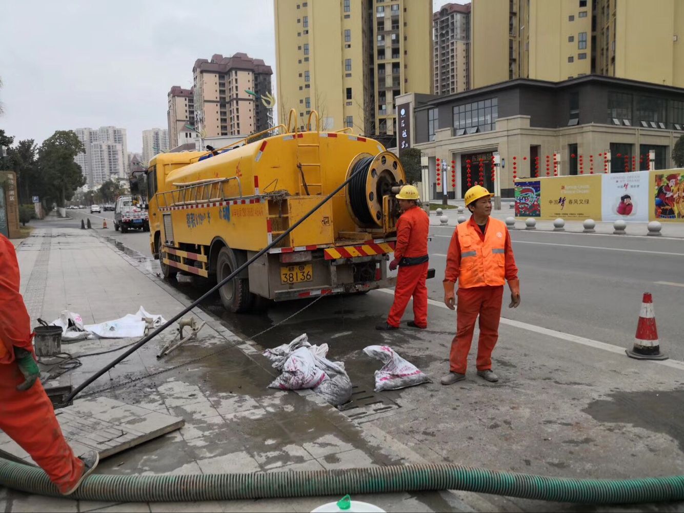 朗县排污管道清淤-管道清洗